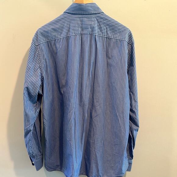 American Eagle Outfitters XL Vintage Y2K Blue Button Down Shirt - Picture 5 of 5